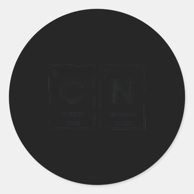 67 Meme Funny Teacher Science Periodic Table  Runder Aufkleber (Vorderseite)