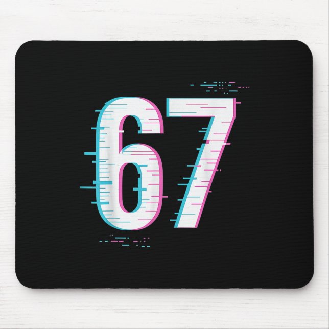 67 Meme Glitch-core 67 Digitales Signal Lädt noch Mousepad (Vorne)