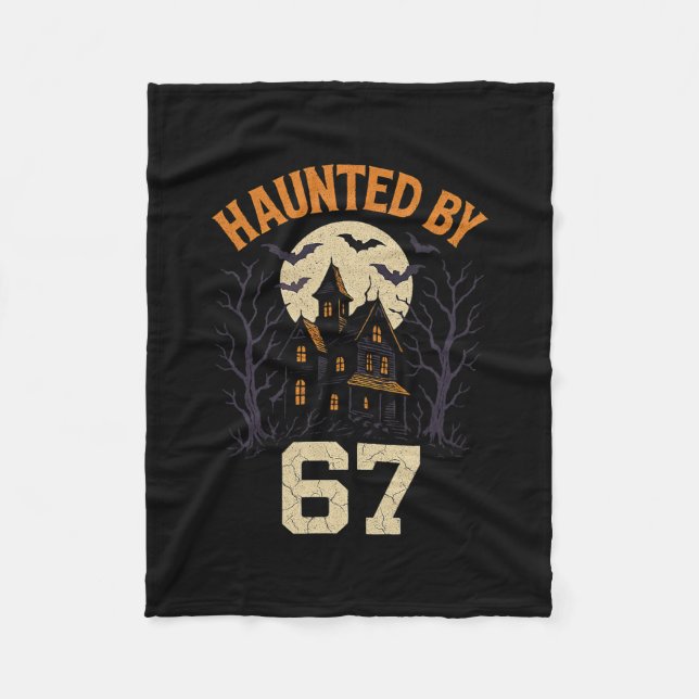 67 Meme Halloween Costume Haunted  Fleecedecke (Vorderseite)