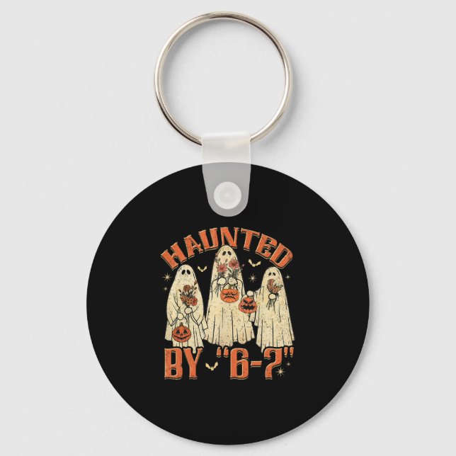 67 Meme Halloween Haunted  Schlüsselanhänger (Vorderseite)