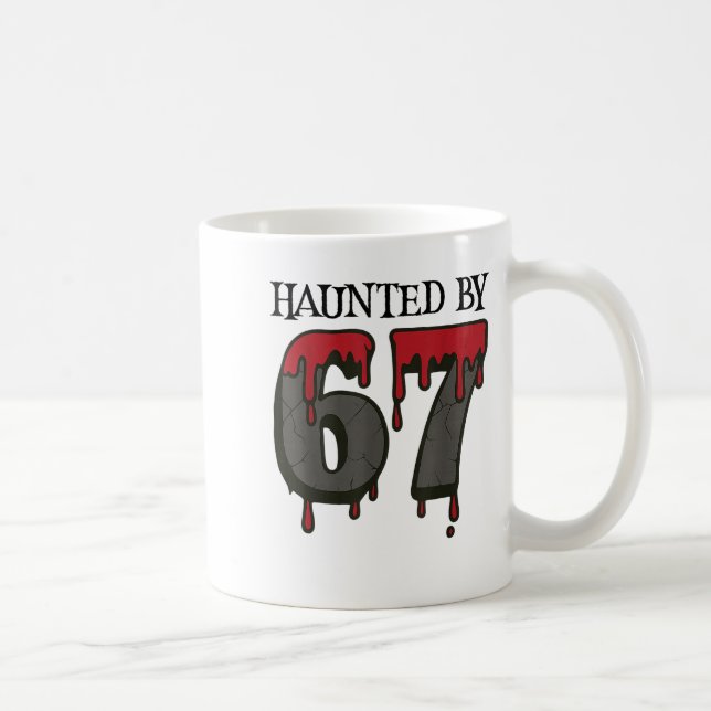 67 Meme Halloween Haunted Spooky - Six Seven Gen A Kaffeetasse (Rechts)