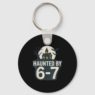 67 Meme Halloween-Haus Gruselig - Six Seven Gen Al Schlüsselanhänger