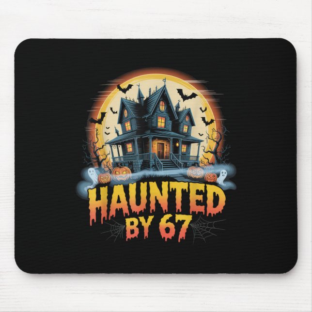 67 Meme Halloween Kostüm Heimgesucht _2  Mousepad (Vorne)