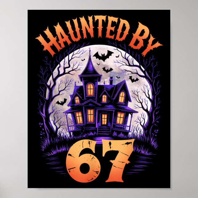 67 Meme Halloween-Kostüm Heimgesucht _3  Poster (Vorne)