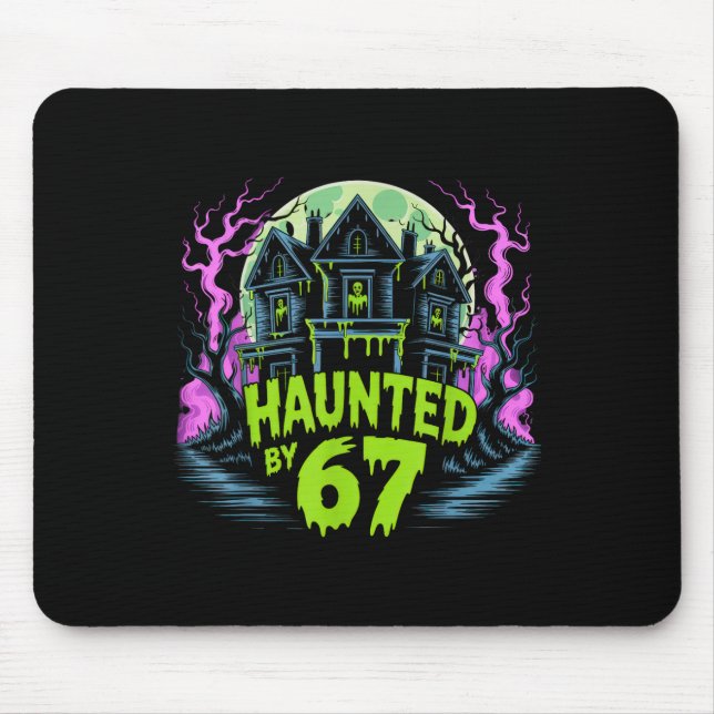 67 Meme Halloween-Kostüm Heimgesucht _4  Mousepad (Vorne)