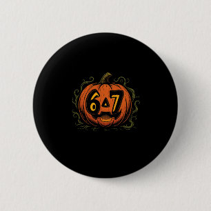 67 Meme Halloween-Kürbis - Six Seven Gen Alpha Z  Button