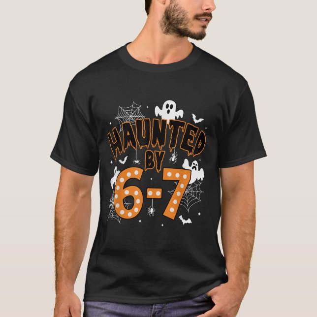 67 Meme Halloween Spuk- Funny Ghost und Pumpkin T-Shirt (Vorderseite)