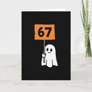 67 Meme Humor 6-7 Lustig Sechs Sieben Halloween Karte