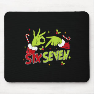 67 Meme Humor 6-7 Lustig Sechs Sieben Weihnachten Mousepad