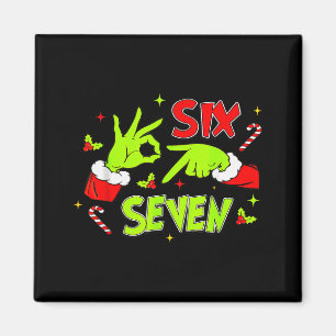 67 Meme Humor 6 7 Lustige Sechs Sieben Weihnachten Magnet