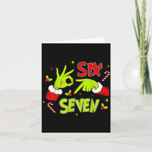 67 Meme Humor 6-7 Lustiges Xmas Sechs Sieben Weihn Karte