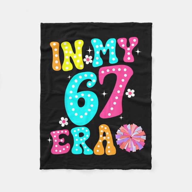 67 Meme In My 67 Era Six Seven Tweens Women Kids  Fleecedecke (Vorderseite)