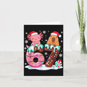 67 Meme Kawaii Axolotl Capybara Weihnachten Eiscre Karte