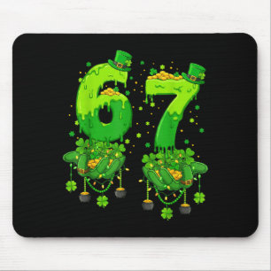 67 Meme Kleeblätter Six Seven Kleeblätter 6-7 St.  Mousepad