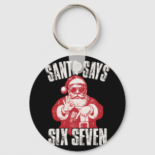 67 Meme Lustig Six Seven Weihnachten 6-7 Meme Sant Schlüsselanhänger