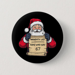 67 Meme Lustig Six Seven Weihnachten Für Männer Fr Button