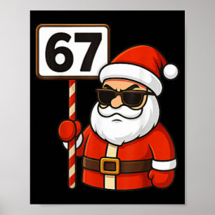 67 Meme Lustig Six Seven Weihnachten Für Männer Fr Poster