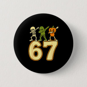 67 Meme Lustige Halloween Zahlen Sechs Sieben Männ Button