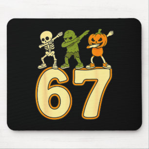 67 Meme Lustige Halloween Zahlen Sechs Sieben Männ Mousepad