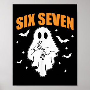 67 Meme Lustiger Geist Halloween Verflucht 6 7 Sec Poster