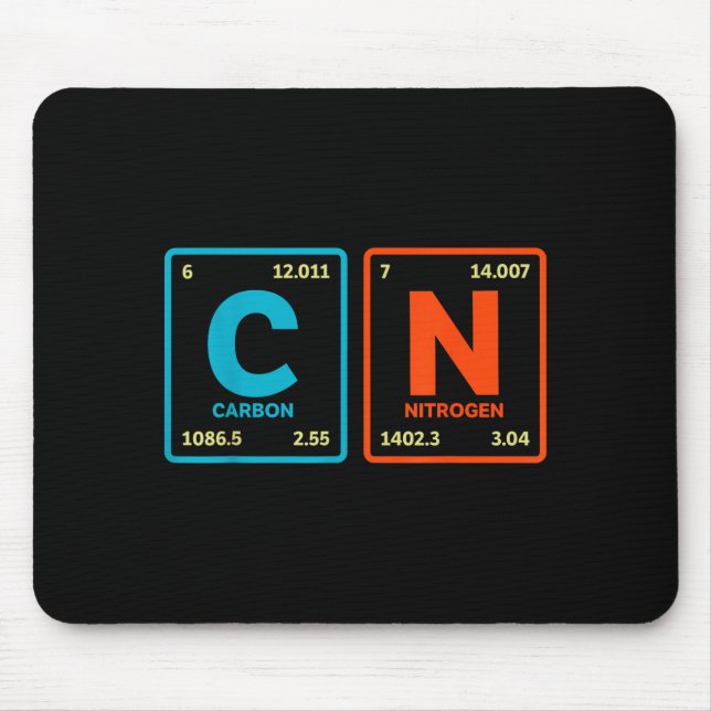 67 Meme Lustiger Lehrer Wissenschaft Periodensyste Mousepad (Vorne)
