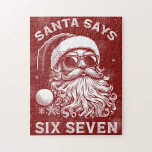 67 Meme Lustiger Santa sagt sechs sieben Weihnacht Puzzle