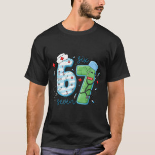 67 Meme Lustiger Schulkrankenschwester Six Seven M T-Shirt
