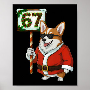 67 Meme Lustiger Sechs Sieben Weihnachten Corgi Hu Poster