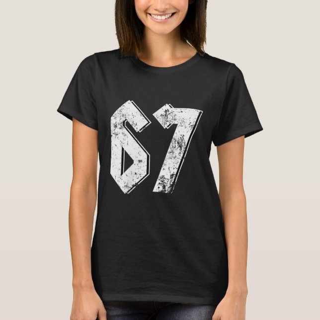 67 Meme Lustiger Six Seven Meme 6 7  T-Shirt (Vorderseite)