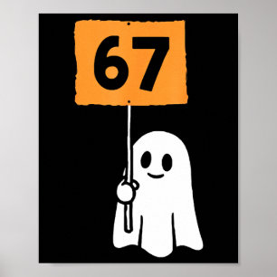 67 Meme Lustiges Sechs Sieben Halloween Poster