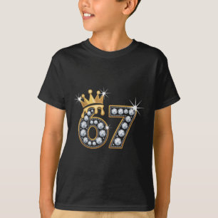 67 Meme Luxus-Krone Tropfen Elegant Königlich Sech T-Shirt