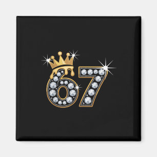 67 Meme Luxus-Kronentropfen Elegant Royal Sechs Si Magnet