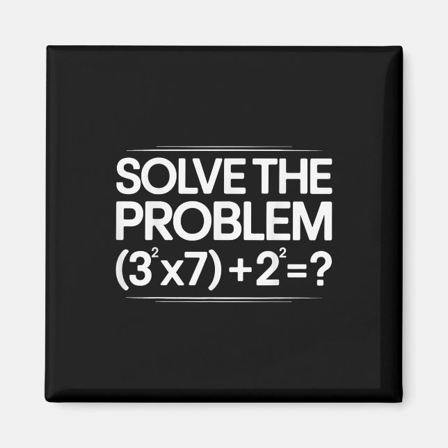 67 Meme Math Funny Six Seven Teacher Brainrot Joke Magnet (Vorne)