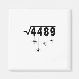 67 Meme Mathelehrer 6 7 Halloween Spinnen Quadrat Magnet