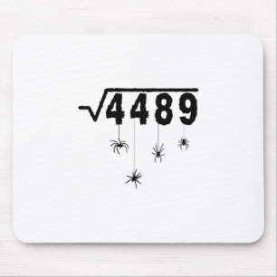 67 Meme Mathelehrer 6 7 Halloween Spinnen Quadrat  Mousepad
