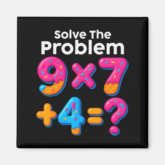 67 Meme Mathelehrer Eis Drip 6 7 Brainrot S Magnet (Vorne)