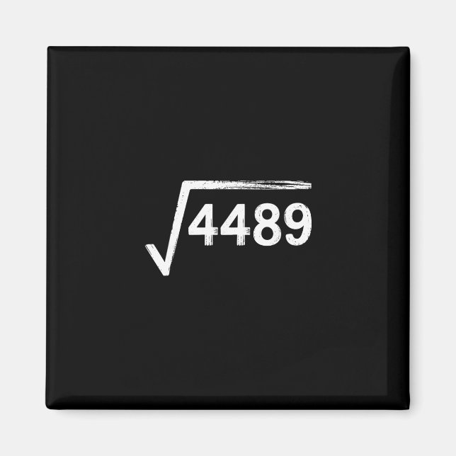 67 Meme Mathelehrer Quadratwurzel 4489  Magnet (Vorne)