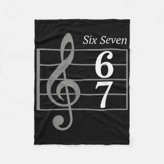 67 Meme Music Slang Musiker Six Seven Lustige Musi Fleecedecke