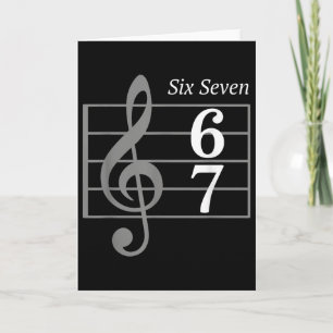 67 Meme Musik Slang Musiker Six Seven Lustige Musi Karte