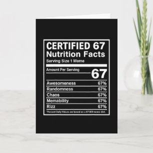 67 Meme Nährwertangaben Lustig - Six Seven Gen Alp Karte