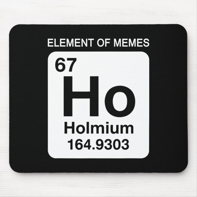 67 Meme Nummer Element der Memes Periodensystem 6  Mousepad (Vorne)