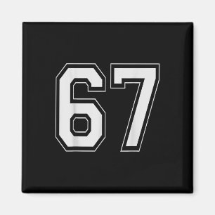 67 Meme Nummer Sechs Sieben Gen Alpha Slang 6 7 Magnet