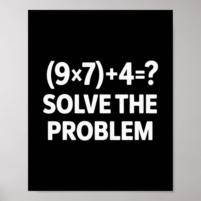 67 Meme Pemdas Elementary Math Teacher  Poster (Vorne)