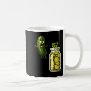 67 Meme Pickle Überraschung Eine Flasche geschnitt Kaffeetasse