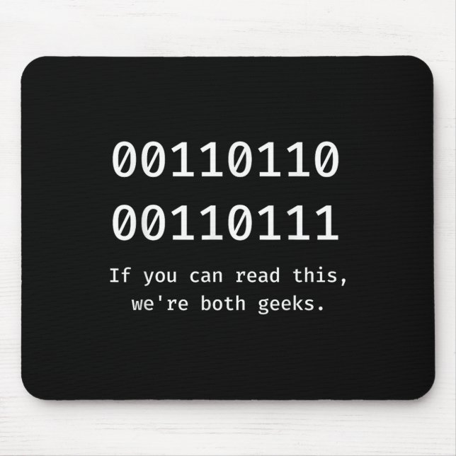 67 Meme Programmer Binary Code Funny Six Seven Pro Mousepad (Vorne)