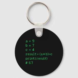 67 Meme Python Code Ergebnis Geek Humor Six Seven  Schlüsselanhänger