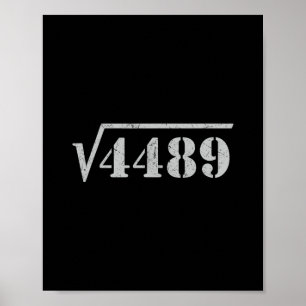 67 Meme Quadratwurzel 4489 Slang Mathe 6 7 Retro M Poster