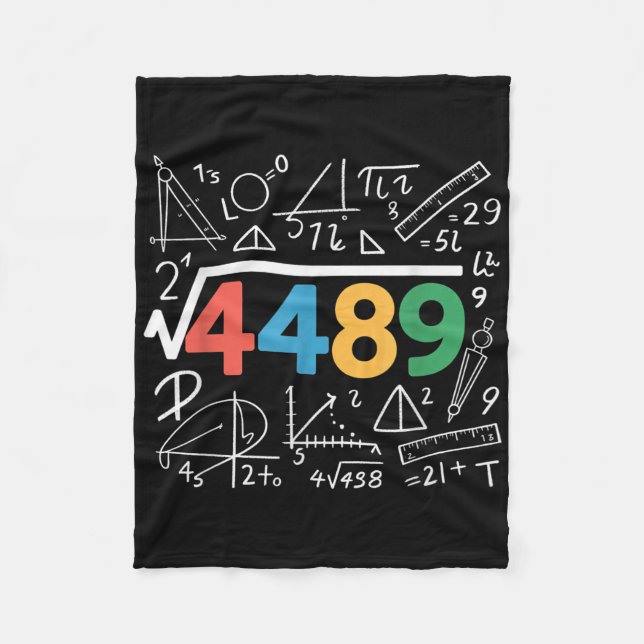 67 Meme Quadratwurzel 4489 Slang Sechs Sieben Math Fleecedecke (Vorderseite)