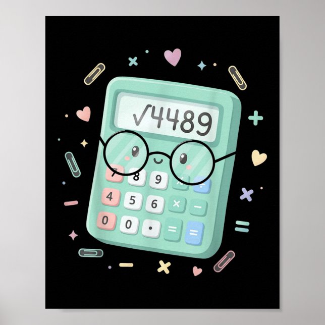 67 Meme Quadratwurzel 4489 Slang Sechs Sieben Math Poster (Vorne)