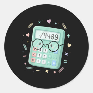 67 Meme Quadratwurzel 4489 Slang Six Seven Mathe C Runder Aufkleber
